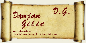 Damjan Gilić vizit kartica